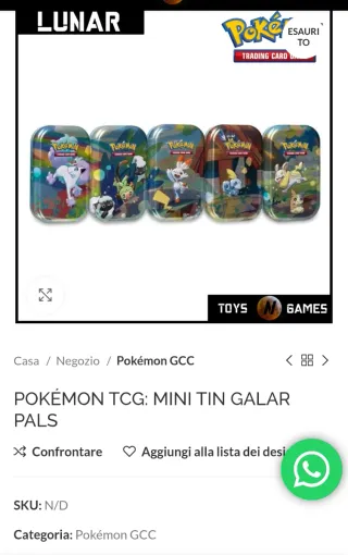 Pokemon TCG Mini Tin Galar Pals