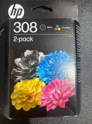 HP 308 Pack 2 Cartuchos Tinta Negra + Tricolor