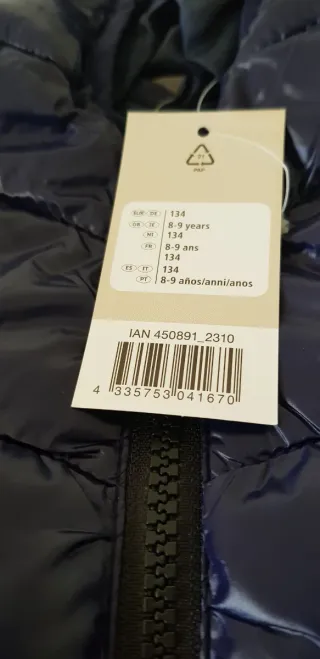 Piumino leggero bimbo/bimba