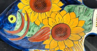 Fuente cerámica artesanal