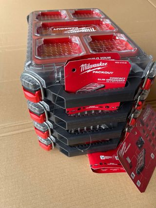 4x Milwaukee Packout Organizer Slim