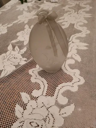 Vaso fiori vetro lavorato