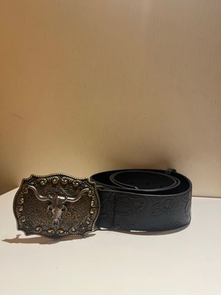 Cintura cowboy Texas con teschio