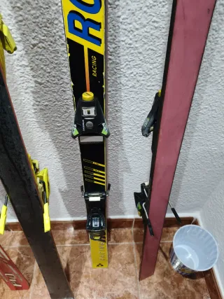 Esquís Volkl P40 y Fischer RC4