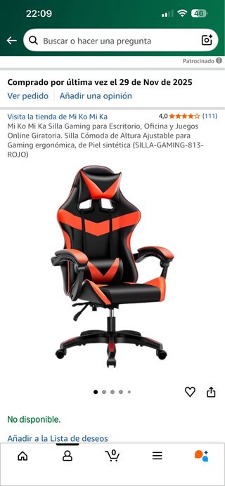 Silla Gaming Mi Ko Mi Ka Roja