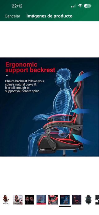 Silla Gaming Mi Ko Mi Ka Roja