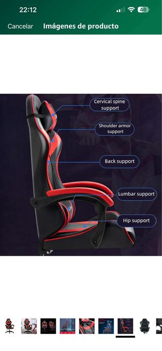 Silla Gaming Mi Ko Mi Ka Roja