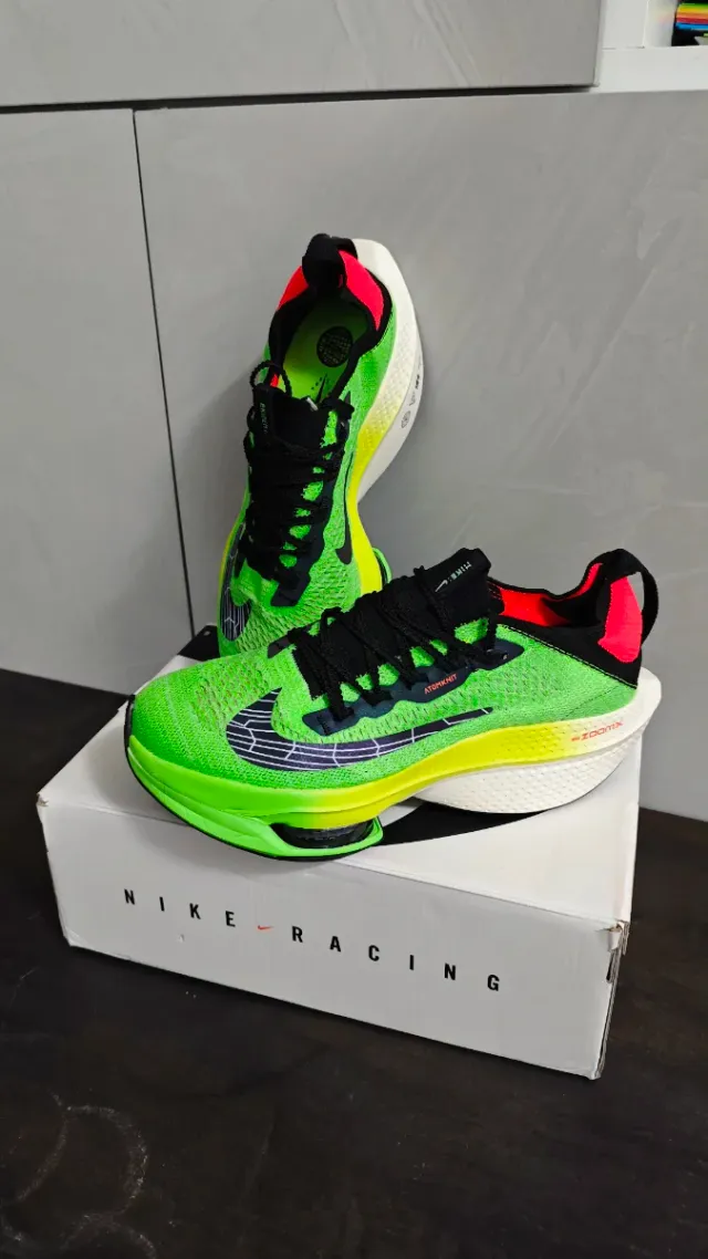 Zapatillas Nike netx % Air Zoom Verde y Amarillo