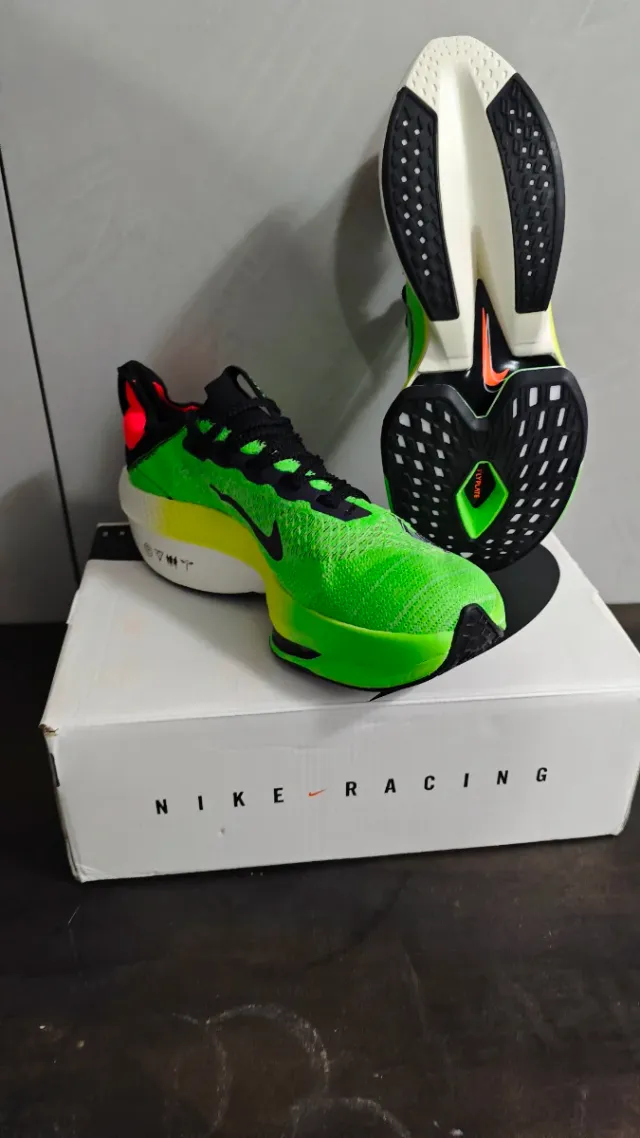 Zapatillas Nike netx % Air Zoom Verde y Amarillo