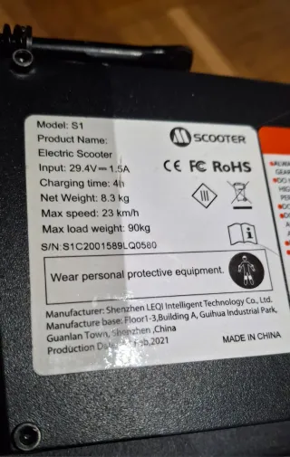 Patinete Eléctrico Infantil E-Scooter S1