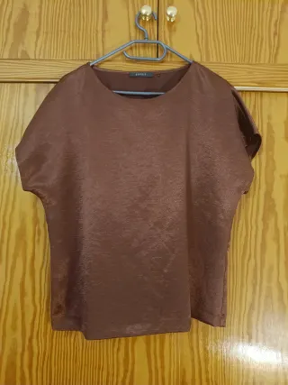 Blusa Esprit marrón Satinado