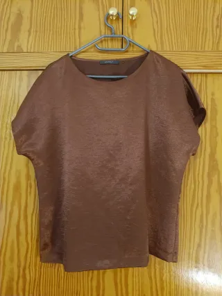 Blusa Esprit marrón Satinado