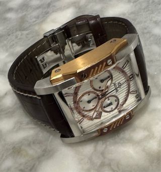 Reloj Jaguar Cronógrafo Marrón y Dorado