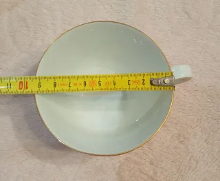 Set di 9 tazze e piatti in porcellana fine PMR Bavaria Jaeger & Co