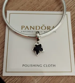 Charm Colgante de Murano Estrella Galaxia Celestia