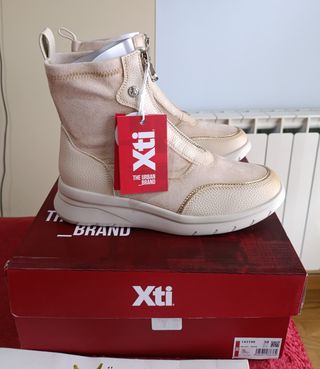 Botines con plataforma beige 38 de 80€