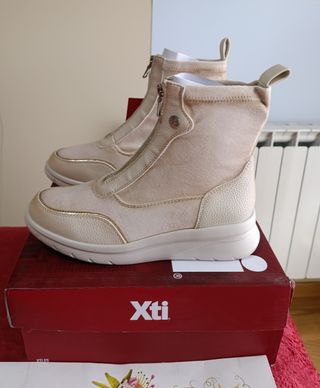 Botines con plataforma beige 38 de 80€