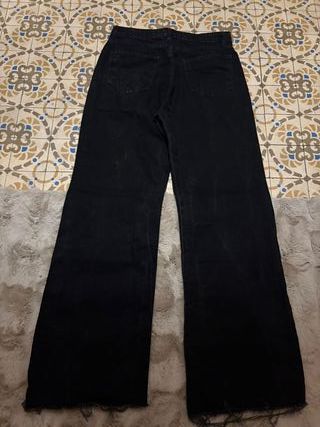 Pantalones anchos negros talla 40