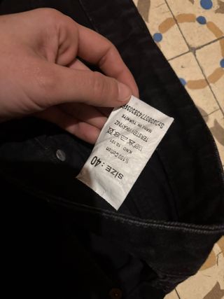 Pantalones anchos negros talla 40