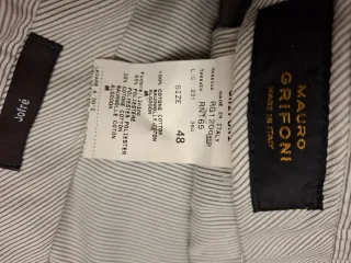 Pantalones de vestir grises Mauro Grifoni Talla 48