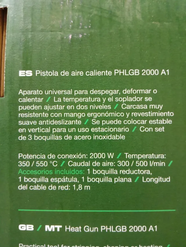 Pistola Calor Parkside 2300W