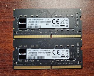 2x Lexar 16GB DDR4 3200MHz SODIMM