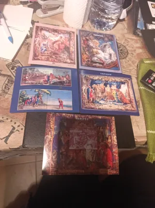 Lote 5 Hojitas Sellos España Tapices Nuevos