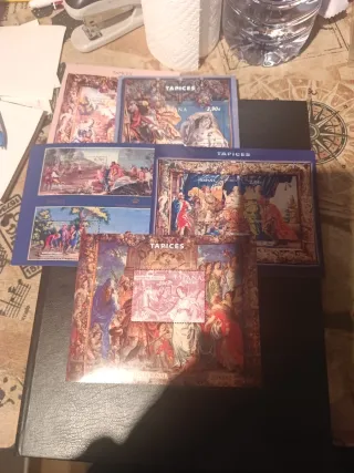 Lote 5 Hojitas Sellos España Tapices Nuevos