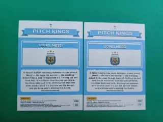2 Tarjetas Fútbol Messi Pitch Kings Donruss