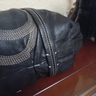 Precioso Bolso Piel Purificación García Negro