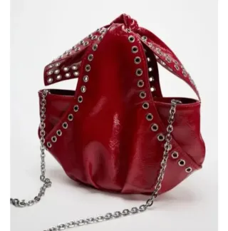 Bolso pañuelo rojo charol