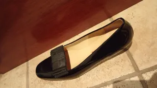 Mocasines charol negro George Watts