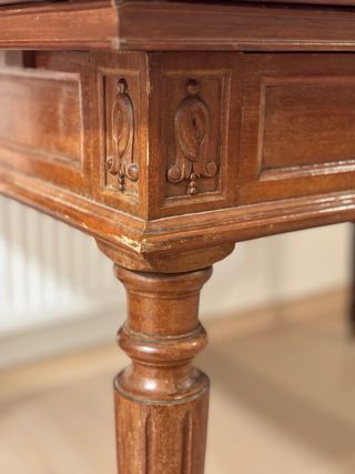 Mesa de comedor extensible de madera maciza