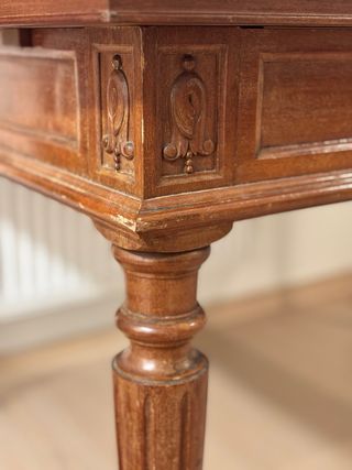 Mesa de comedor extensible de madera maciza