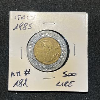 Collectible Coins 500 Lire 1985 KM# 181 🇮🇹
