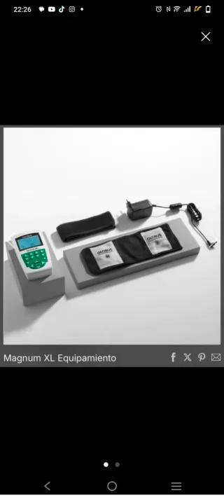 Lote electroestimulación y magnetoterapia Compex