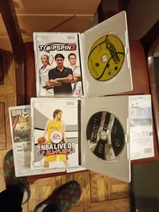 Pack 5 Juegos Wii: FIFA, PES, NBA, Topspin