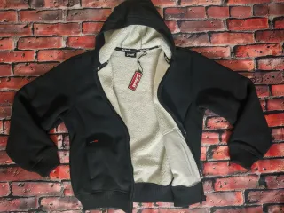 Felpa Schott pile zip uomo