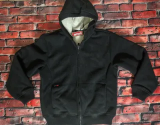 Felpa Schott pile zip uomo