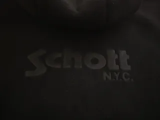 Felpa Schott pile zip uomo