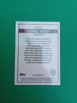 Cromos Topps Lionel Messi RC