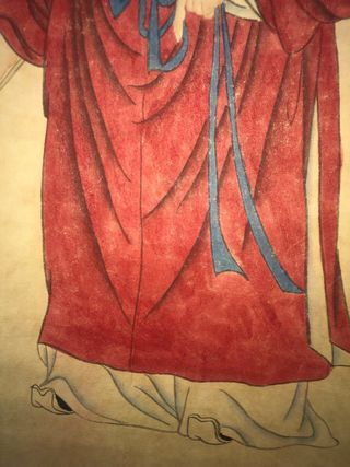 Pintura china en rollo tinta y gouache