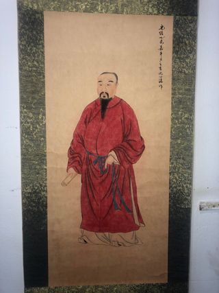 Pintura china en rollo tinta y gouache