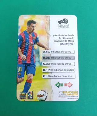 Tarjeta Messi TOP 2013 #640