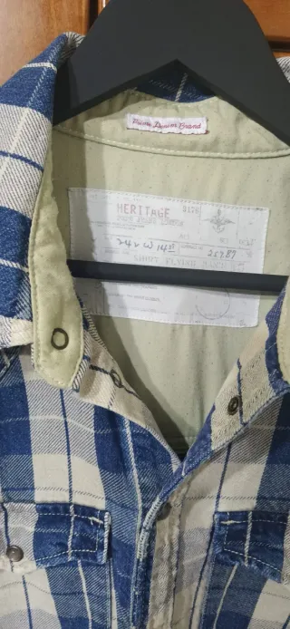 Camisa de franela a cuadros .Pepe Jeans