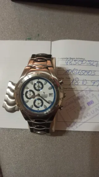 Reloj Viceroy Cronógrafo esfera blanca y azul