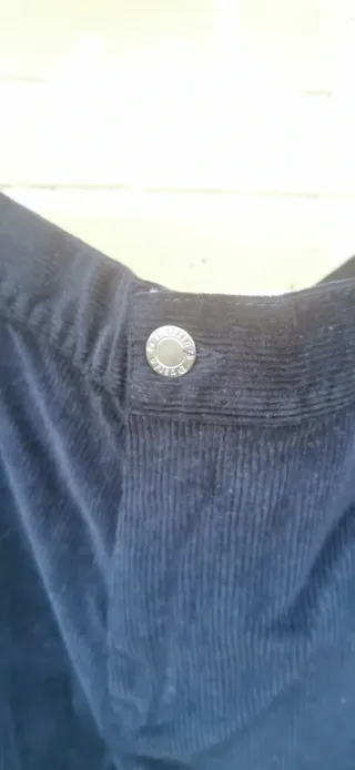 Pantalón de pana negro hombre