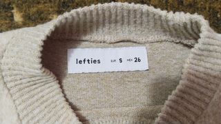 Vestido invierno beige manga larga