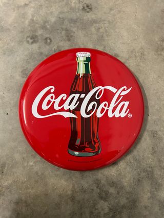 Placa Redonda Coca-Cola