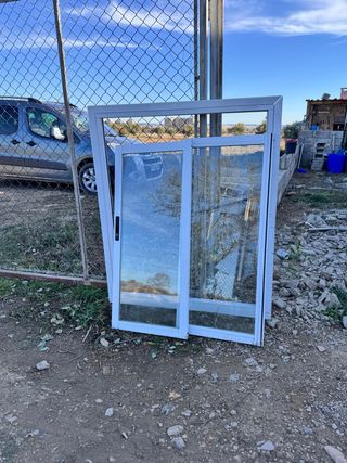Ventana corredera aluminio blanco